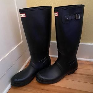 Hunter Boots- Women’s Original Tall, Matte Black